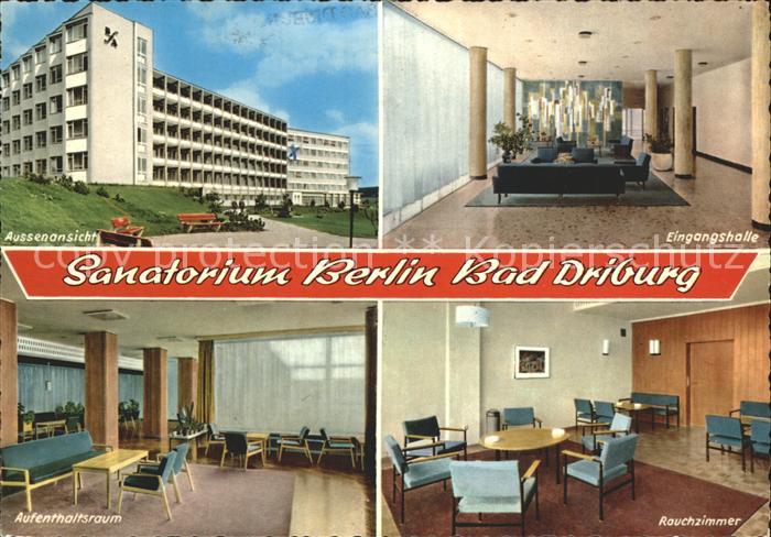 Bad Driburg Sanatorium Berlin Eingangshalle Aufenthaltsraum