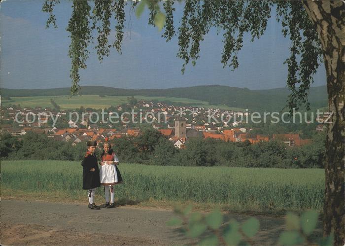 Neukirchen Knuellgebirge Kinder Tracht
