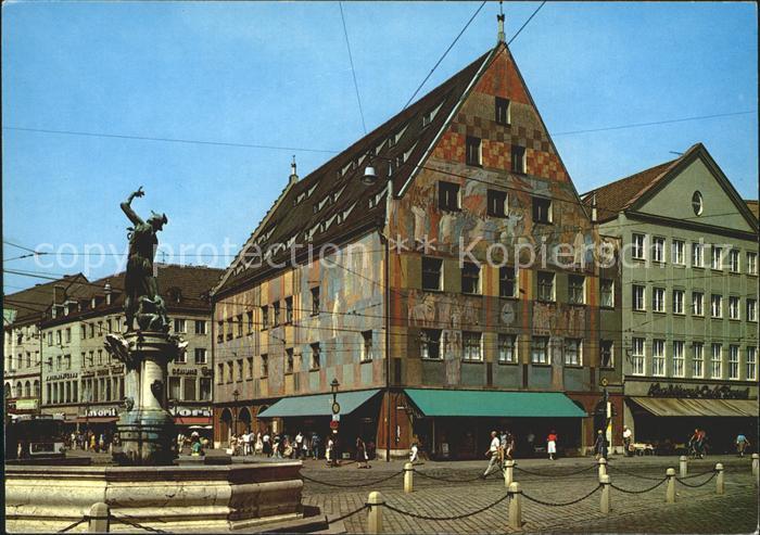 Augsburg Merkurbrunnen Weberhaus