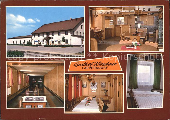 Lappersdorf Lappersdorf Gasthof Kirschner Kegelbahn Zimmer Gastraum