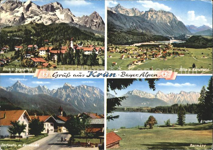 Kruen Karwendel Barmsee Zugspitze