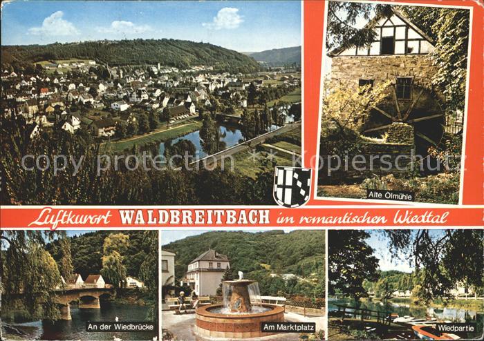 Waldbreitbach Wied Alte oelmuehle AmMarktplatz Wiedpartie
