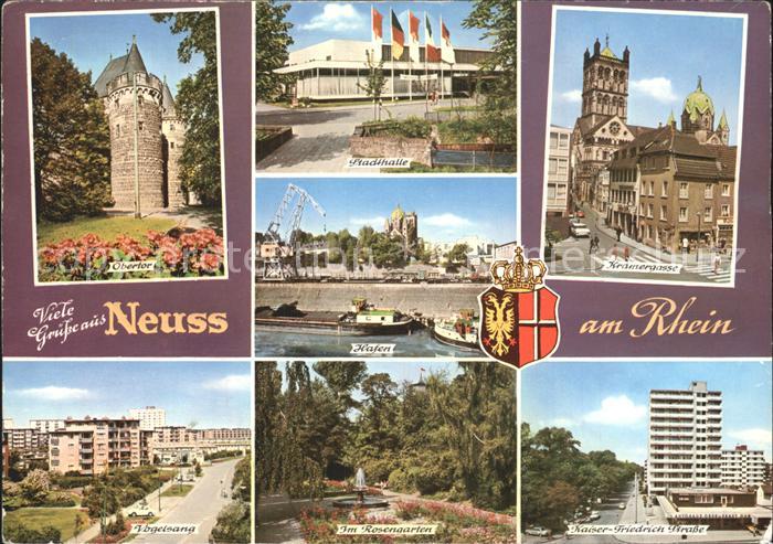 Neuss Obertor Hafen Stadthalle Im Rosengarten