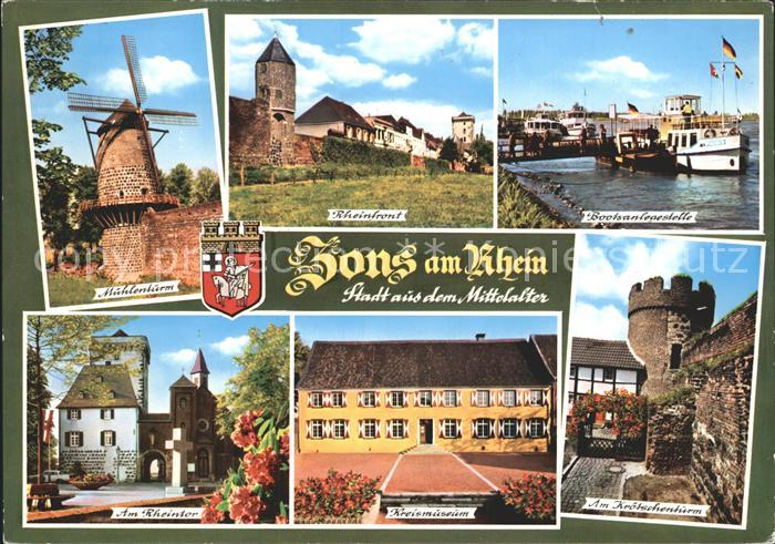 Zons Rhein NRW Rheinfront Kreismuseum Am Rheintor Kroetschenturm