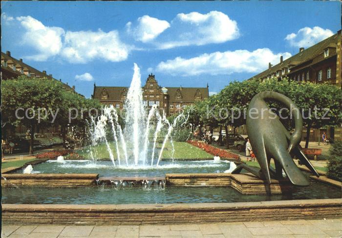 Oberhausen Friedensplatz und Amtsgericht