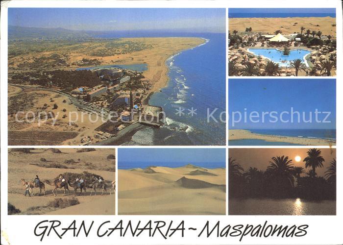 Maspalomas Fliegeraufnahme Kamelreiten