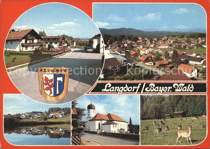 Langdorf Regen Wappen Kirche Wildgehege