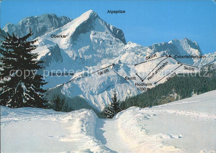 GARMISCH-PARTENKIRCHEN Bayern Alpspitze Bernadeintal Oberkar