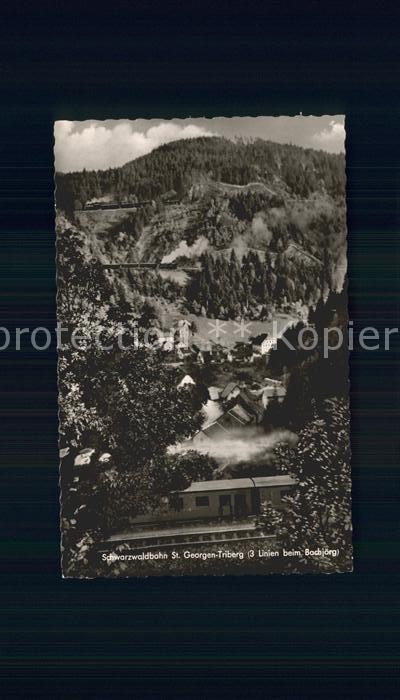 St Georgen Schwarzwald Schwarzwaldbahn St Gerogen Triberg beim Bachjoerg