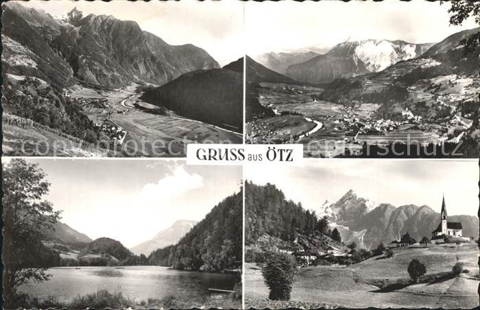 oetz Tirol Total Panorama Seepartie Kirche
