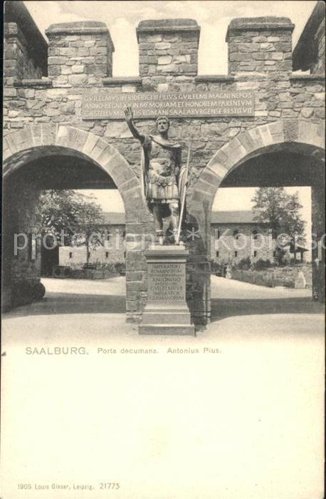 Saalburg Saale Porta decumana Antonius Pius