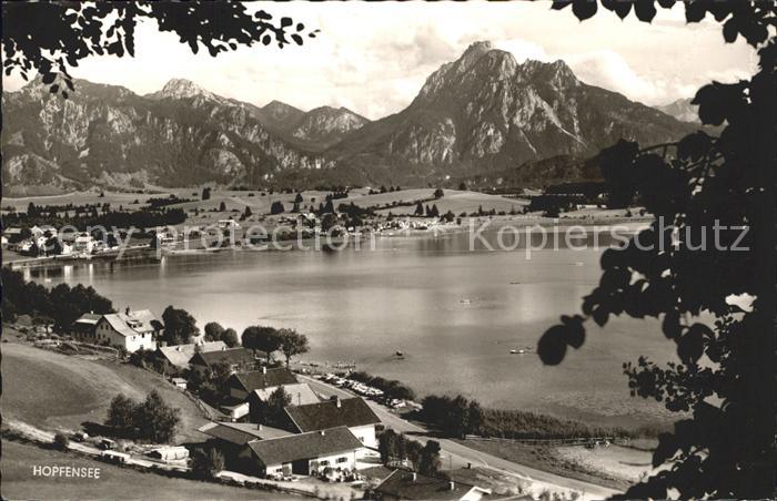 Hopfen See mit Branderschrofen Kreuzkopf und Saeuling