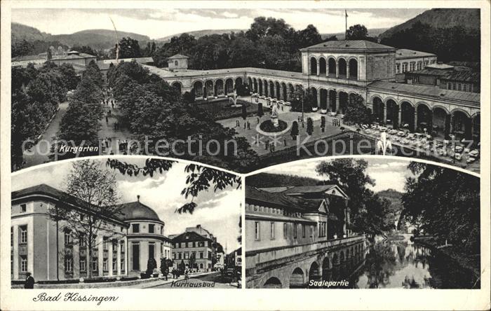 Bad Kissingen Kurgarten Kurhausbad Saalepartie