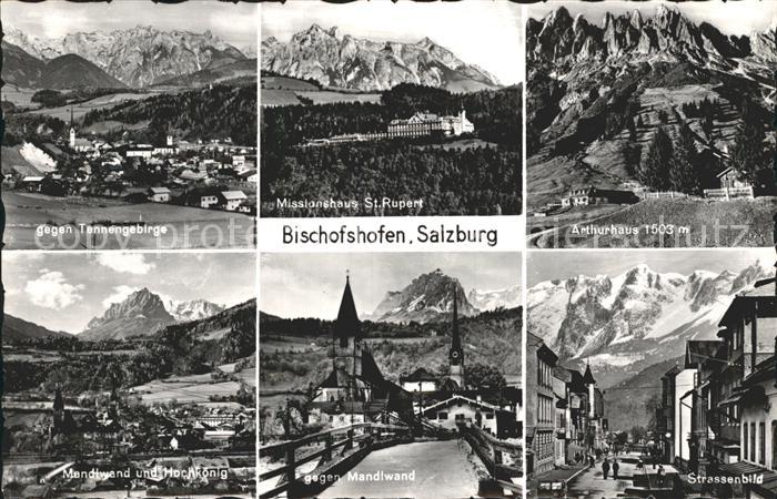 Bischofshofen mit Tannengebirge Missionshaus St Rupert Arthurhaus Mandlwand und