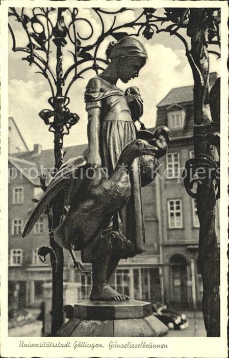 Goettingen Niedersachsen Gaenselieselbrunnen