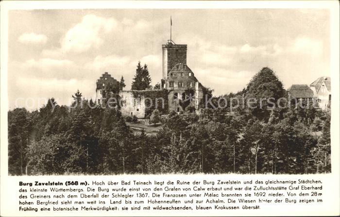 Bad Teinach-Zavelstein Burg Zavelstein