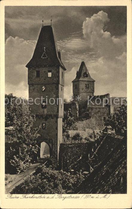 Frankenstein Bergstrasse Ruine Frankenstein