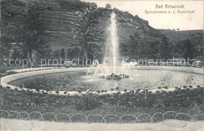 Bad Kreuznach Springbrunnen Roseninsel