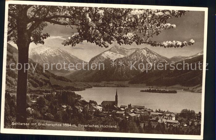 Schliersee mit Brecherspitze Bayerisches Hochland