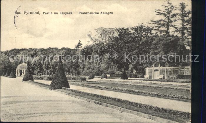 Bad Pyrmont Partie im Kurpark Franzoesische Anlagen