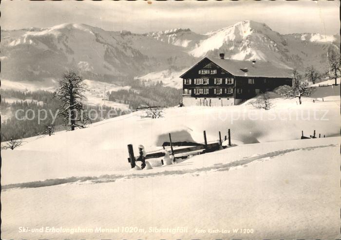Sibratsgfaell Vorarlberg Ski und Erholungsheim Mennel