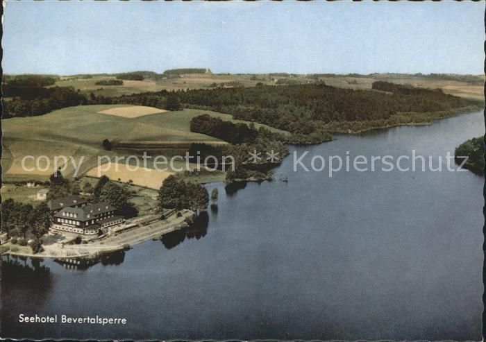 Hueckeswagen Seehotel Bevertalsperre Fliegeraufnahme