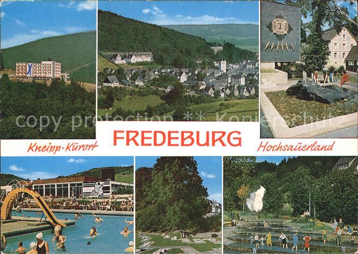 Fredeburg Schmallenberg Sauerland Kuranlagen Totalansicht Schwimmbad Minigolf Wa