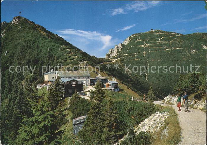 Walchensee mit Herzogstandhaeuser Martinskopf und Herzogstand