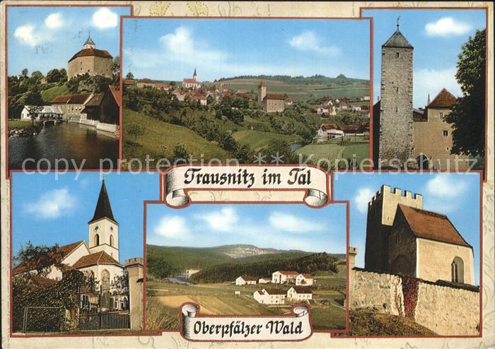 Trausnitz Stausee Burg Kirche Panorama Burgturm