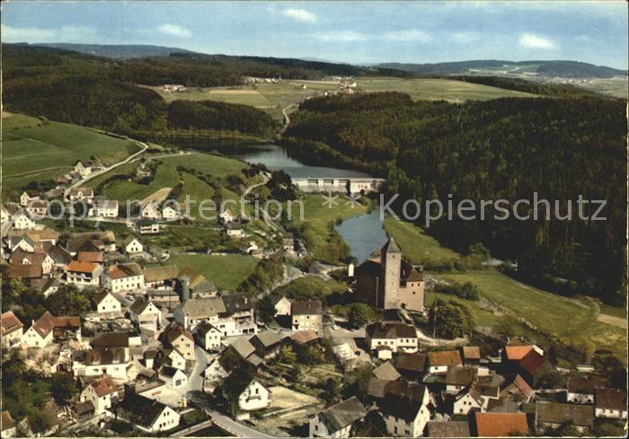 Trausnitz Fliegeraufnahme Schloss Stausee