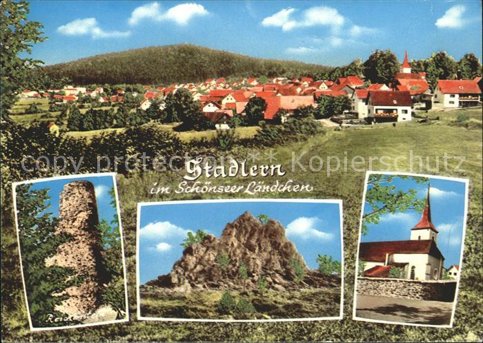 Stadlern Oberpfalz Ortsansicht Reichenstein Felsformation Kirche