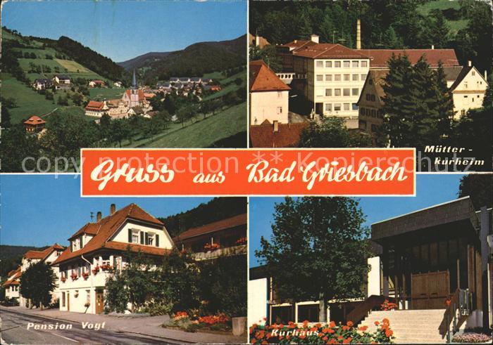 Bad Griesbach Schwarzwald Total Muetterkurheim Pension Vogt Kurhaus