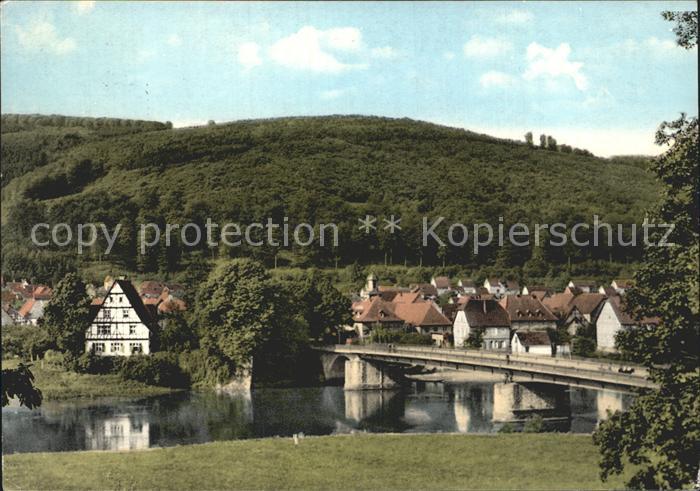 Gieselwerder mit Weserbruecke