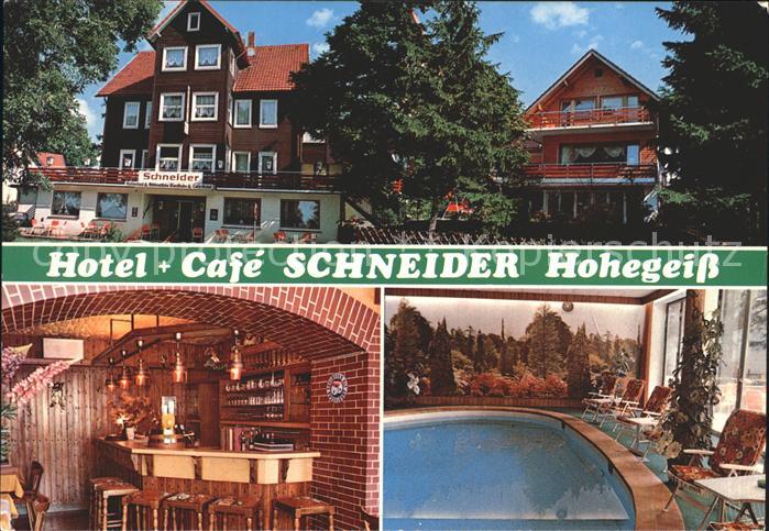 Hohegeiss Harz Hotel Cafe Schneider Bar Swimmingpool