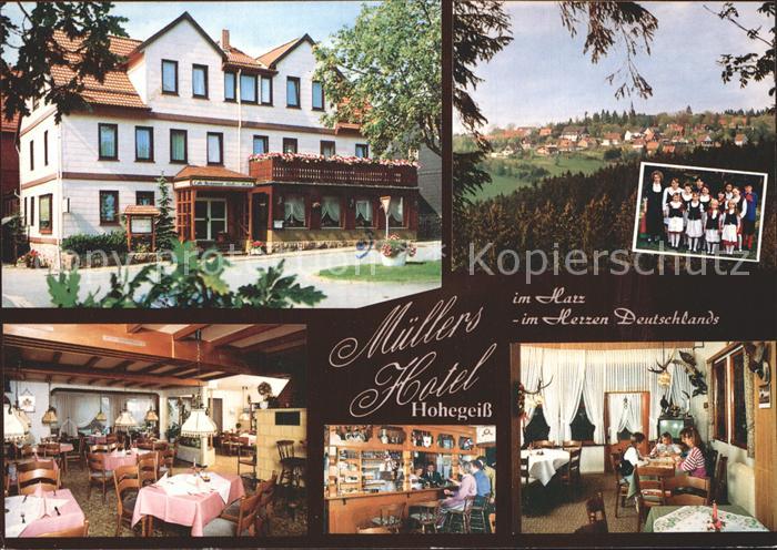 Hohegeiss Harz Muellers Hotel Gastraum Bar Zimmer Panorama