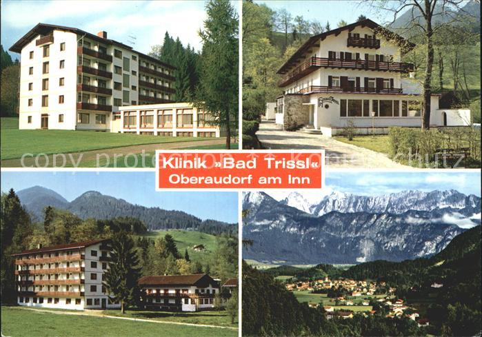 Oberaudorf Klinik Bad Trissl mit Kaisergebirge