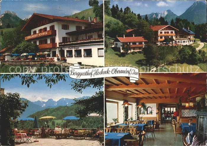 Oberaudorf Berggasthof Hocheck Terrasse Gastraum