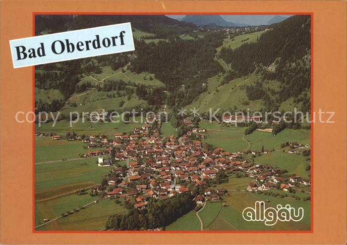Bad Oberdorf Fliegeraufnahme mit Jochkanzel und Oberjoch