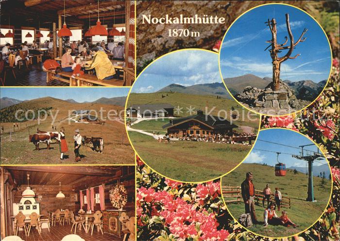 Bad Kleinkirchheim Kaernten Nockalmhuette Gastraum Alm Terrasse Seilbahn