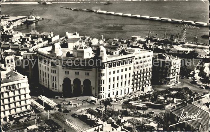 Alger Algerien La Grande Poste Port vue aerienne