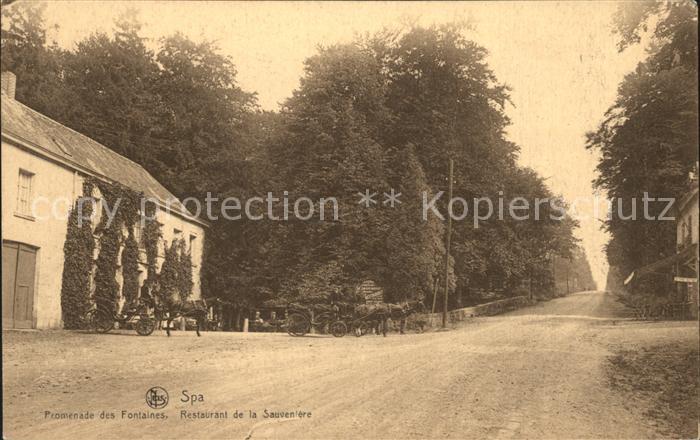 Spa Liege Wallonie Promenade des Fontaines Restaurant de la Sauveniere