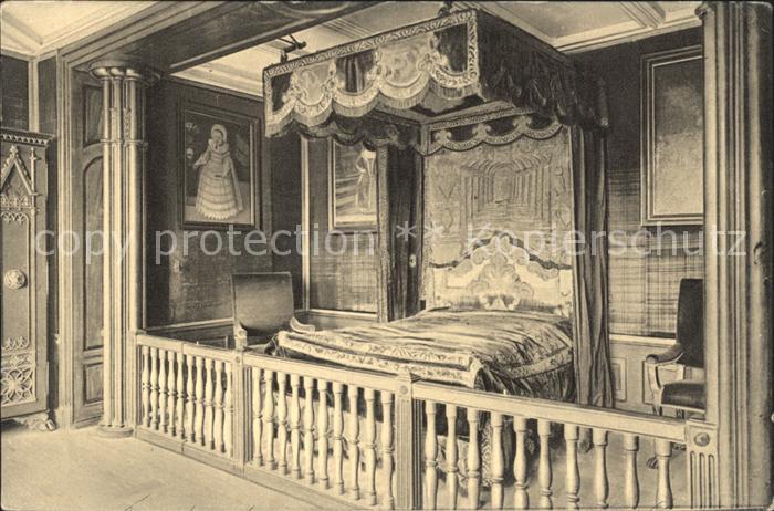 Wilhelmshoehe Kassel Loewenburg Schlafzimmer Kurfuerst Wilhelm I von Hessen Kupf