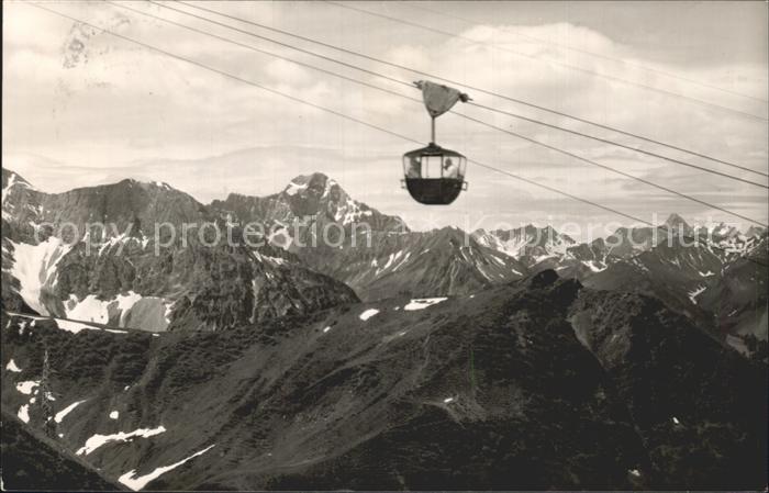 Riezlern Kleinwalsertal Vorarlberg Kanzelwandbahn Blick auf Widderstein und Hoch