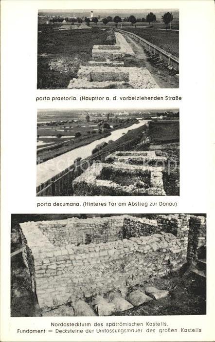 Eining Roemer Kastell Abusina Ruinen