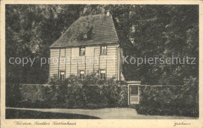 Weimar Thueringen Goethes Gartenhaus