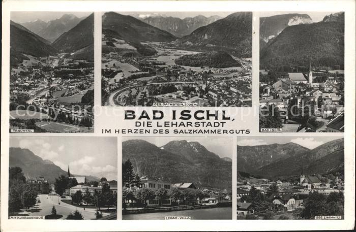 Bad Ischl Salzkammergut Panorama Leharstadt Leharvilla Kurbadehaus Trauntal Dach