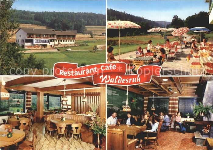 Burgwallbach Restaurant Cafe Pension Waldesruh Gartenterrasse
