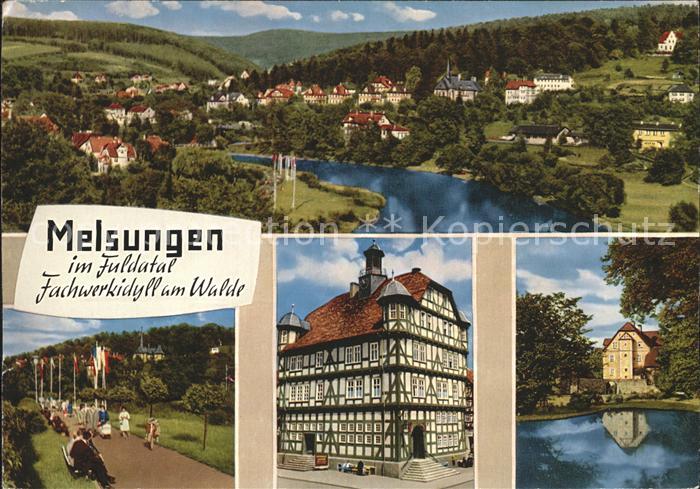 Melsungen Fulda Fackwerkidyll am Walde Luftkurort Kaiserau Stadtwald Uferpromena