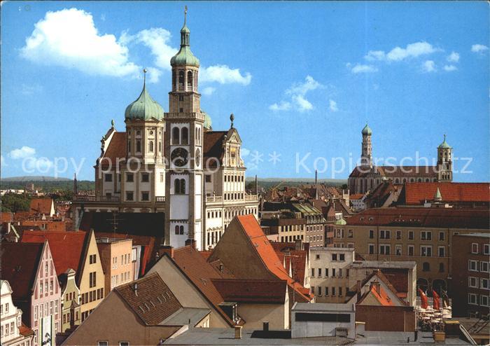 Augsburg Perlachturm Rathaus Renaissance St Ulrich Muenster Spaetgotik
