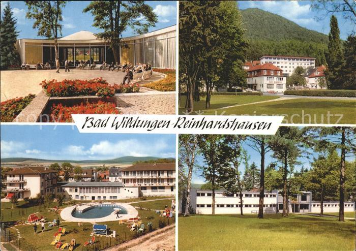 Reinhardshausen Wandelhalle Kurhotel Swimming Pool Parkanlagen